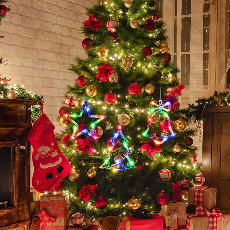 Christmas window lights with timers discount